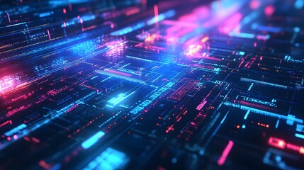 Obraz premium futuristic technology background. 