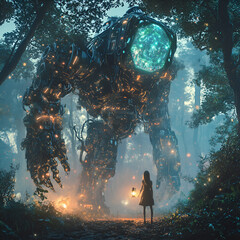 Girl and the Giant Robot