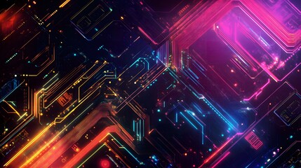 Fototapeta premium futuristic technology background. 