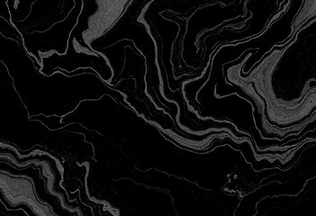 Marble black texture, wavy texture background