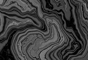 Marble black texture, wavy texture background