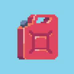 jerry can pixel art vector illustration on isolated background