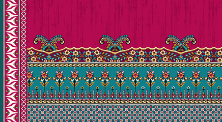 digital designs,mughal motifs,embroidery neck,miniature,modern,high resolution,digital motifs,seamless,wallpapers,elegance,manually traced,mughal flowers,paisely motifs,geomatric boarder,corner