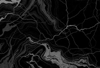 Marble black texture, wavy texture background