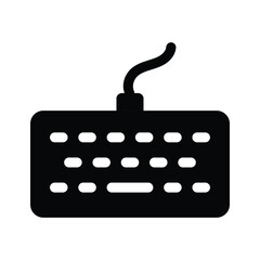 A simple keyboard icon representing typing, input, or computer usage