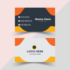 Corporate business card template . vistaprint business cards . business card printing . grey and orange .  orange color business card layout . Professional Business Card Template . business cards near