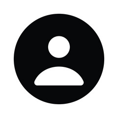 A simple user profile icon representing a person or account