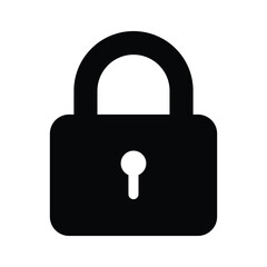 A lock icon symbolizing security, privacy, or protection