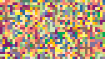 ABSTRACT PIXEL BACKGROUND FLAT PASTEL COLOR SHAPES DESIGN VECTOR TEMPLATE FOR WALLPAPER, COVER DESIGN