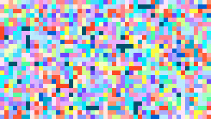 ABSTRACT PIXEL BACKGROUND FLAT PASTEL COLOR SHAPES DESIGN VECTOR TEMPLATE FOR WALLPAPER, COVER DESIGN