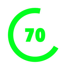 illustration icon indicator batery level