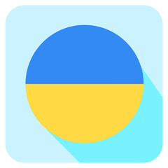 Vector Icon for Ukraine, country, national, flag, world flag