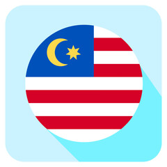 Vector Icon for Malaysia, country, national, flag, world flag