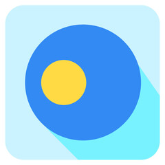 Vector Icon for palau, country, national, flag, world flag