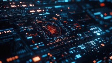 Fototapeta premium Futuristic Interface