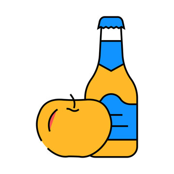 recommend clip art: cider apple line icon vector. cider apple sign. isolated symbol illustration