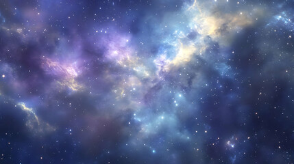 Obraz premium A Breathtaking Nebula with Swirling Glowing Clouds of Gas and Dust Illuminating a Vast Expanse of Stars