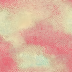 A bold and vibrant gradient pattern dotted design creates a striking visual effect with layers of bright colors and textures.