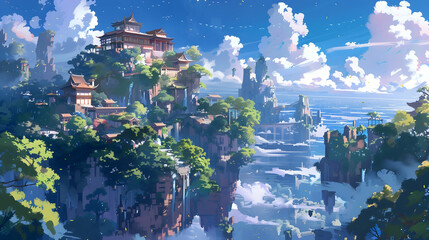 Game Art Anime Background Wallpaper