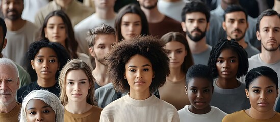 Obraz premium Multicultural diverse group of people standing toghether