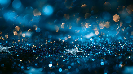 Magic Night heaven star starry sparkling shiny blue dark evening firmament celestial abstract christmas magician background summer spring wish party festive cinema bright big space galaxy