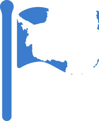 ANTARCTICA Flag free flown Rounded icon