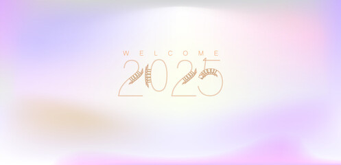 Festive background featuring colorful confetti and Happy New Year 2025 text in a joyful design