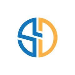 sd logo design vector template, initial sd letter logo design for business, ds logo vector, ds letter logo for monogram.