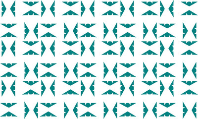 Turbine patchwork green and white triangle background repeat pattern, replete image, design for fabric printing