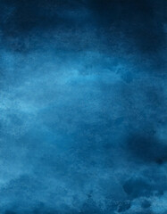 Abstract watercolor paint background dark blue color grunge texture for background, banner