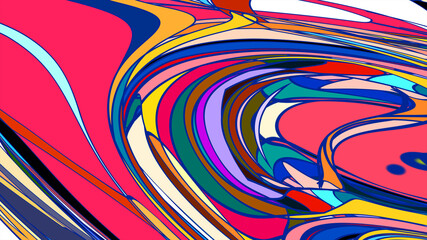 Abstract colorful psychedelic fluid background for music festival