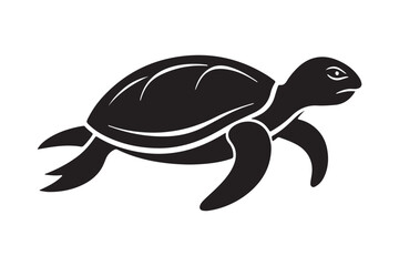 Tortoise Silhouette Vector Art – High-Quality SVG Design for Apparel & Print Projects