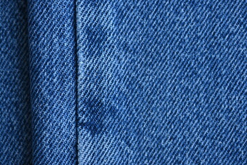 macro blue denim texture, blue denim texture as background close up photo from above