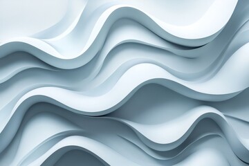 Obraz premium Abstract Blue Waves 3D Background