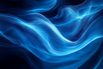 Abstract Blue Wave Background Texture