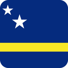 CURACAO Flag Square Icon