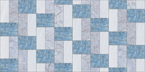 illustration Marble seamless Wall and Floor Tiles with a modern abstract decorative mosaic pattern.