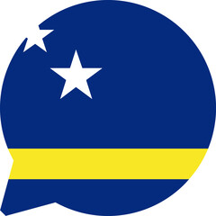 Chat Icon on CURACAO Flag