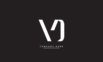 VD, DV, V, D Abstract Letters Logo monogram 