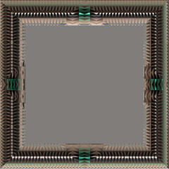 Decorative empty picture frame background