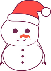 Christmas Snowman Icon