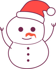 Christmas Snowman Icon