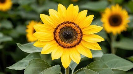 Obraz premium Vibrant yellow sunflower in bloom