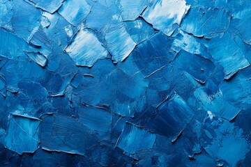 Fototapeta premium Blue Textured Background Showcasing Ice Skating and Hockey Marks