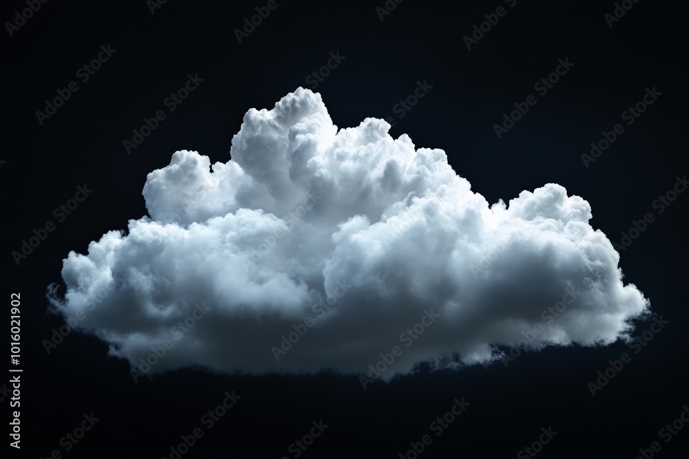 Aufkleber a majestic cloud formation is set against a peaceful, deep sky, creating a serene atmosphere and evo