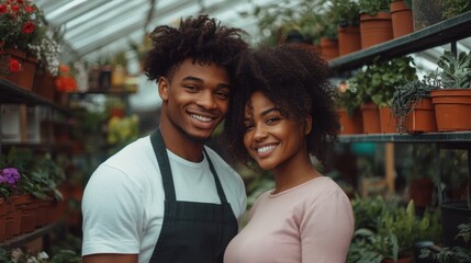 The Couple in Greenhouse