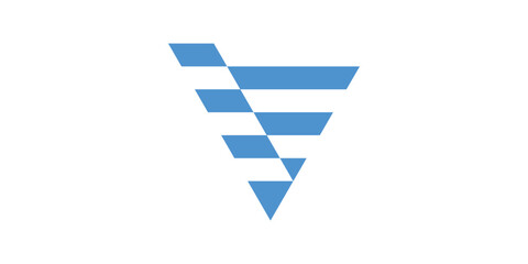 initial V icon vector