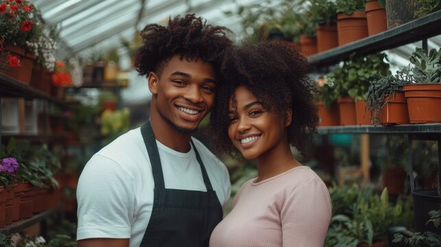 The Couple in Greenhouse