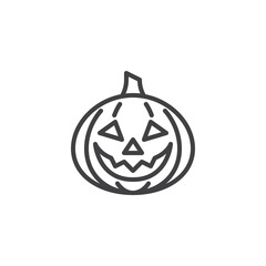 Jack Lantern line icon