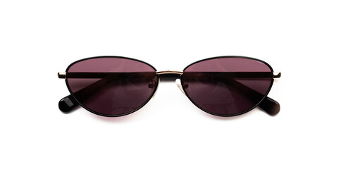 modern elongated sun glasses on white